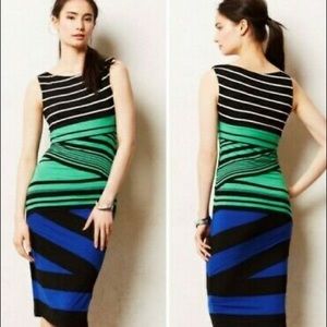 Bailey 44 mid calf multicolor bodycon dress